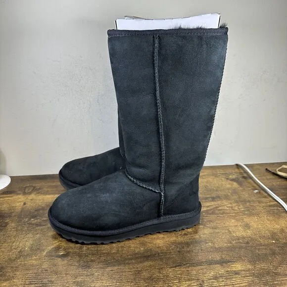 UGG Australia Classic Tall II 1016224 suede‎ sheepskin Boots Shoes Women Size 8