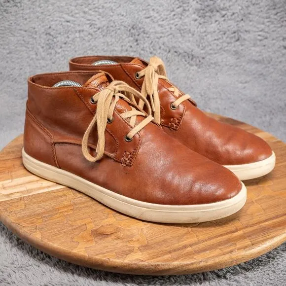 UGG Australia Men's KRAMER CHUKKA BOOTS High Top Sneakers Leather Chestnut 8.5 M
