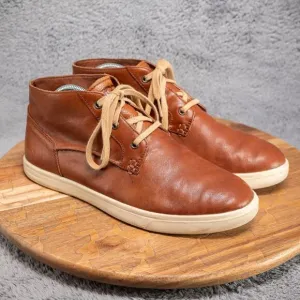 UGG Australia Men's KRAMER CHUKKA BOOTS High Top Sneakers Leather Chestnut 8.5 M