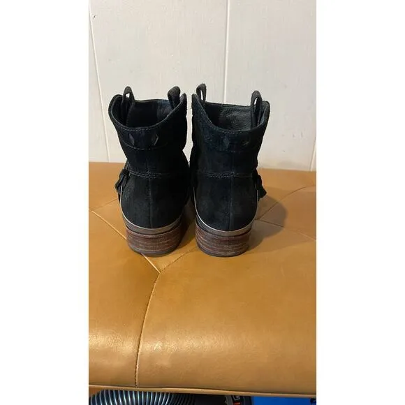 Ugg Australia Womens Suede Western Style Booties Black Size‎ 7