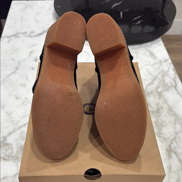 UGG Black Suede Ankle Boots Kasen 8.5