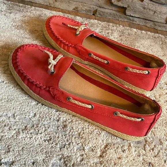UGG Chivon Moccasins Driving Shoes Loafers Nubuck Leather Suede Tassel Slip On