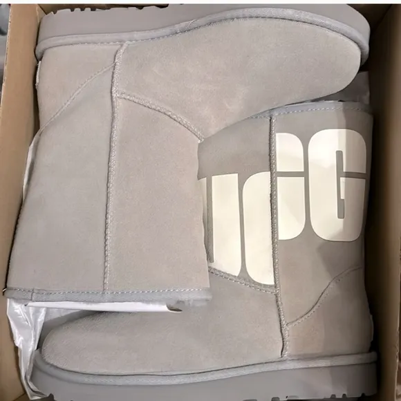 UGG Gray Suede Boots