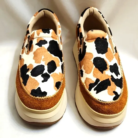 UGG Marin Slip-on Cow Print Platform Shoes (W Size 10)