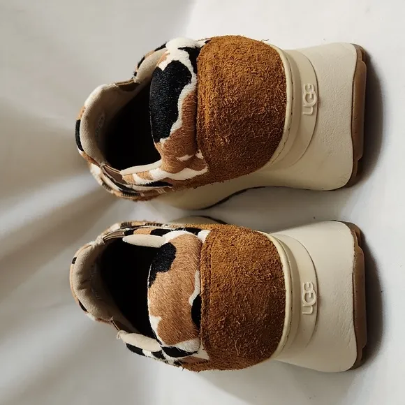 UGG Marin Slip-on Cow Print Platform Shoes (W Size 10)