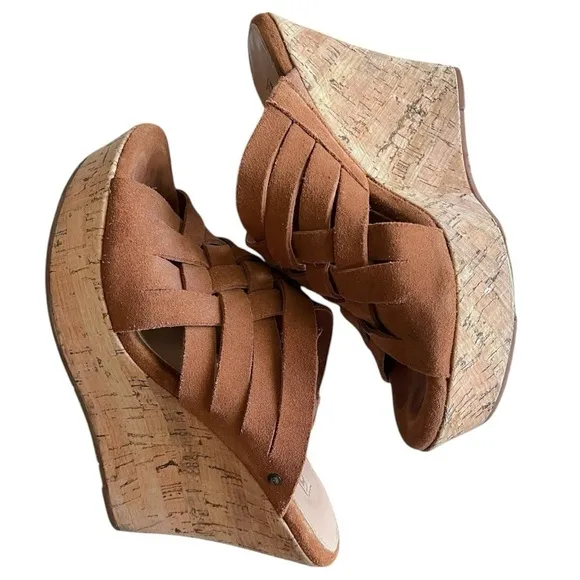 UGG Marta Woven Open Toe Wedge Sandals