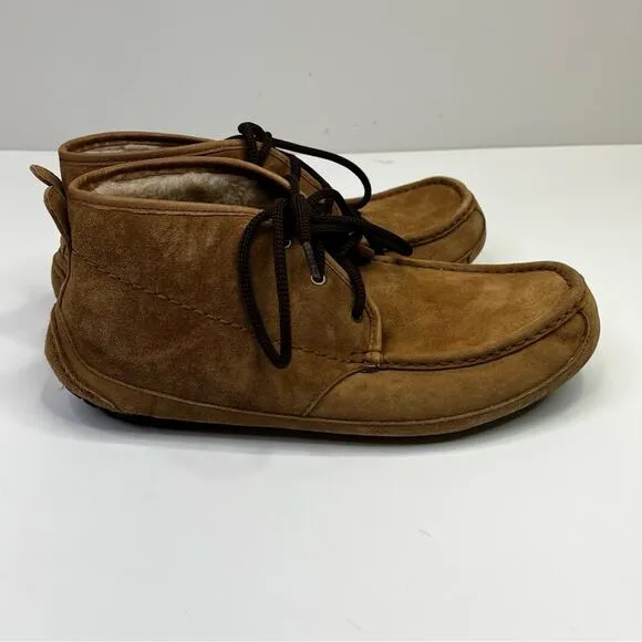 UGG Men's Moccasin Chukka boots chestnut brown - 13