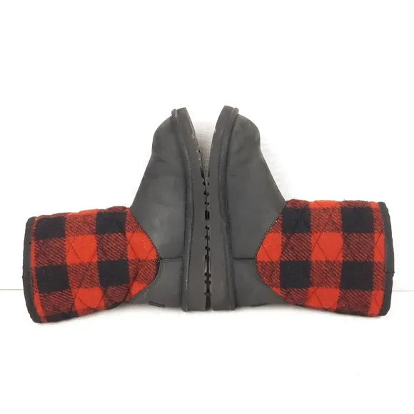 UGG RED PLAID CLASSIC YOUTH BOOTS