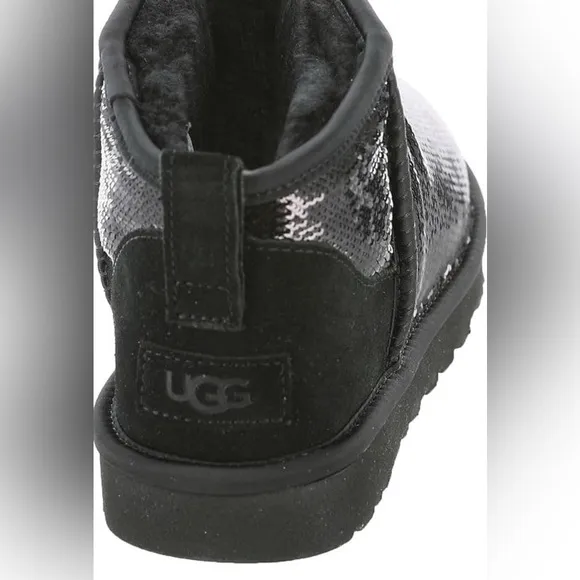 UGG Women's Classic Ultra Mini Mirror Ball Fashion Boots Size 7 NEW