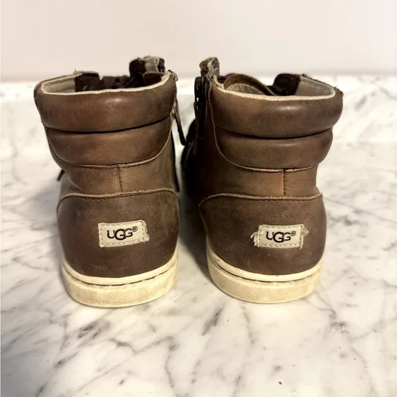 UGG Women’s Gradie Trainer Brown High-Top Sneakers Size 7.5