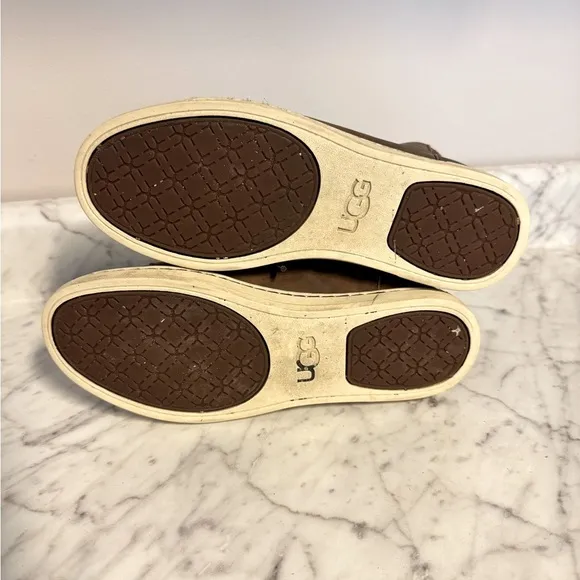 UGG Women’s Gradie Trainer Brown High-Top Sneakers Size 7.5