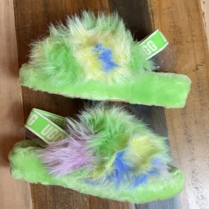 UGG FLUFF YEAH TIE DYE Slide Slipper Sandals