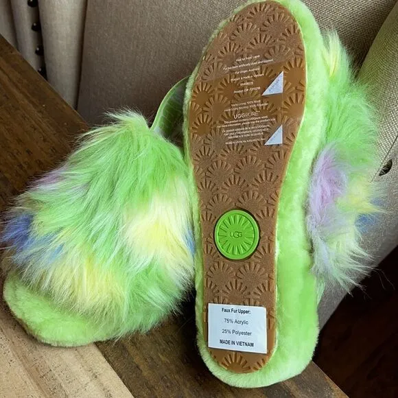 UGG FLUFF YEAH TIE DYE Slide Slipper Sandals