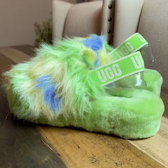UGG FLUFF YEAH TIE DYE Slide Slipper Sandals
