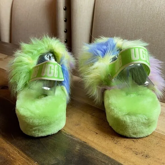 UGG FLUFF YEAH TIE DYE Slide Slipper Sandals