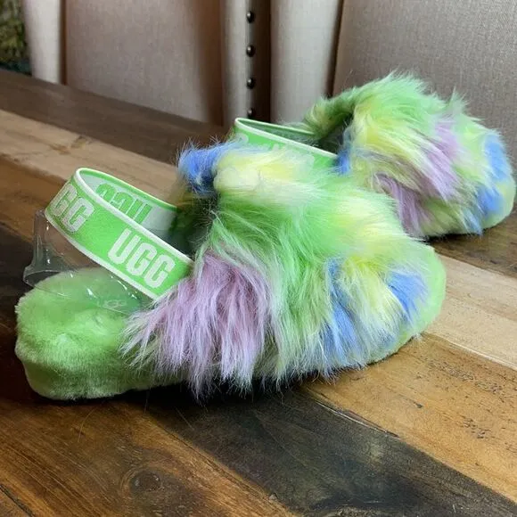 UGG FLUFF YEAH TIE DYE Slide Slipper Sandals