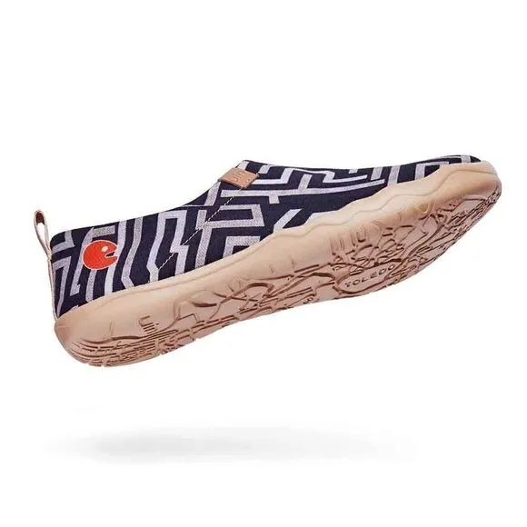 UIN Men's Casual Walking Shoes Canvas Loafers Comfort Sneaker (Thread of Maze)