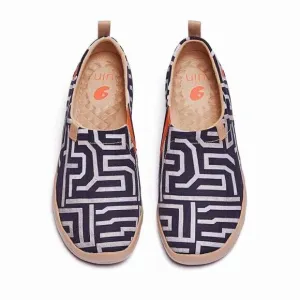 UIN Men's Casual Walking Shoes Canvas Loafers Comfort Sneaker (Thread of Maze)