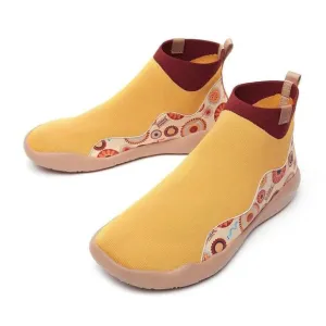 UIN Women's Shoes High Top Knitted Boots Sneaker (Rudbeckia II Madrid II )No Box