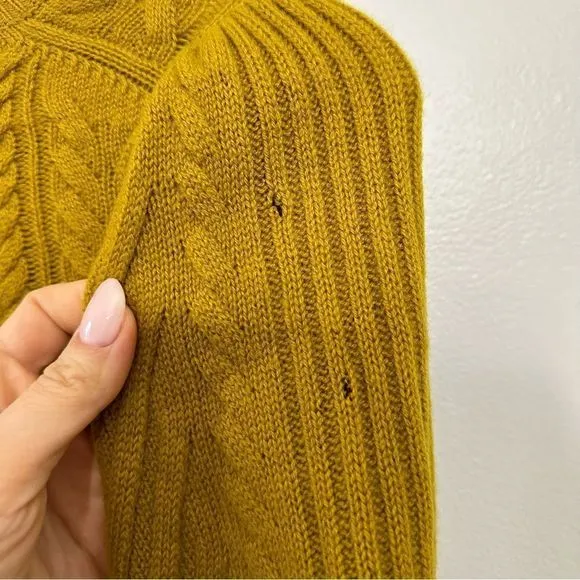Ulla Johnson Puff Sleeve Sweater in Mustard Wool