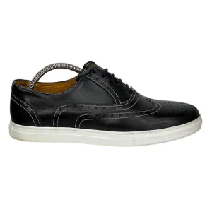 Undandy Brogue Leather Oxford Sneaker '92 by Hacket Black Low Top Shoes 42 8.5