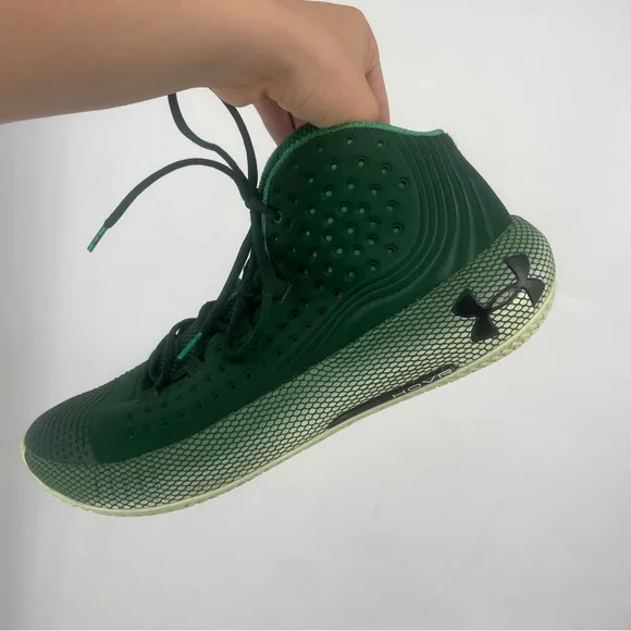 Under Armour Havoc HOVR Green Mens 14 Basketball Shoes Athletic Lace Up Running