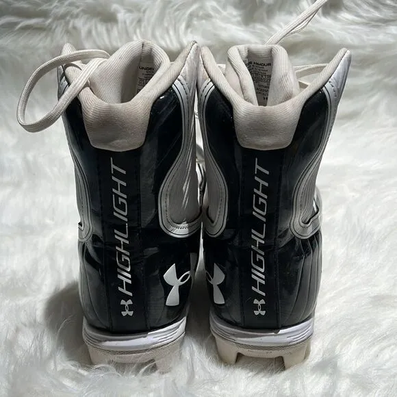 Under Armour Highlight high top cleats Size 11.5.  B88