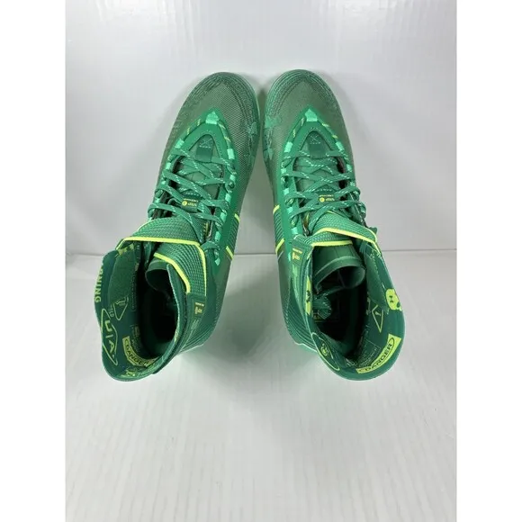 Under Armour Highlight MC Football Cleats Men's Size 10.5 Green High Top 3023716