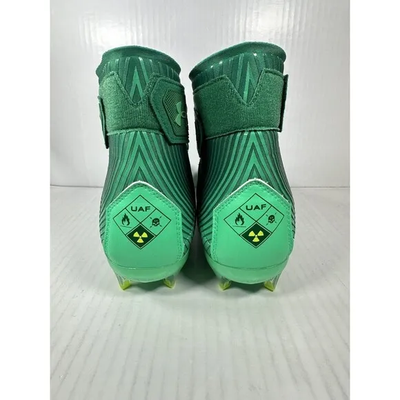 Under Armour Highlight MC Football Cleats Men's Size 10.5 Green High Top 3023716