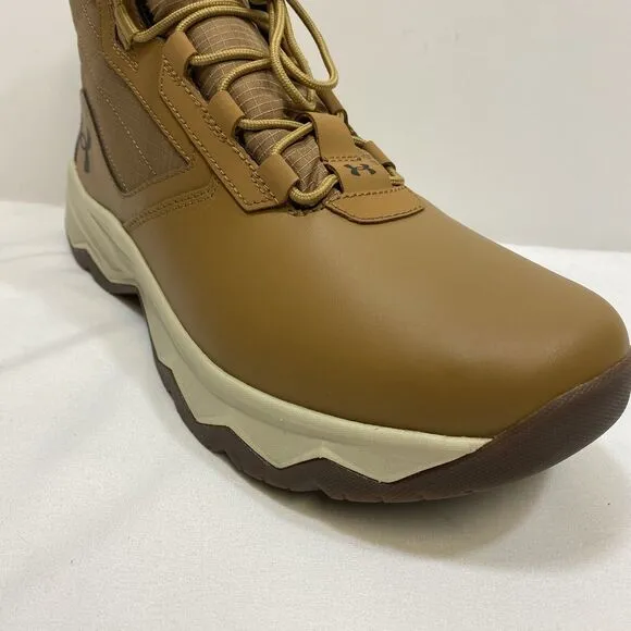 Under Armour Stellar G2 Tactical Boots Men's 11.5 Lite Brown 6&quot; Leather High Top