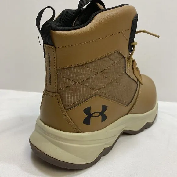 Under Armour Stellar G2 Tactical Boots Men's 11.5 Lite Brown 6&quot; Leather High Top