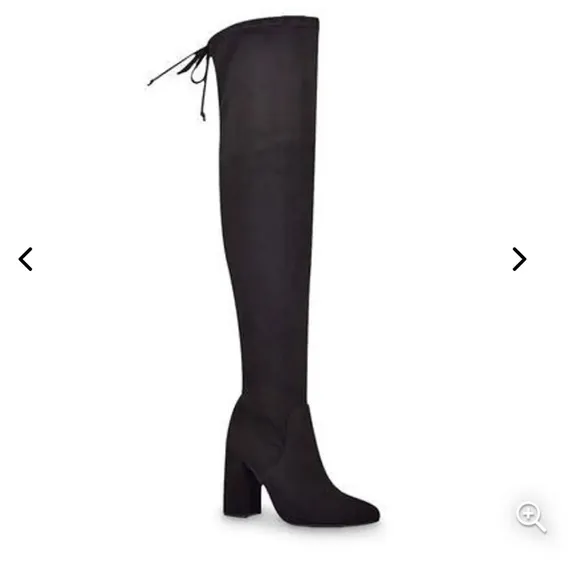 Unisa - Women's Jaydi Black Suede Over-the-Knee Boots