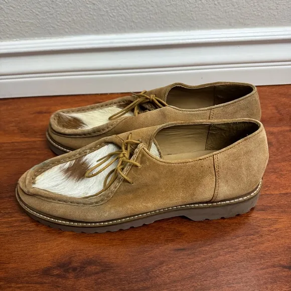 Urban Outfitters Clark Style Vintage Shoes Pony Hair Size 11