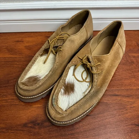 Urban Outfitters Clark Style Vintage Shoes Pony Hair Size 11