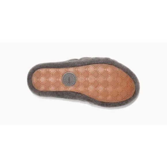 Urban Outfitters x UGG® Fluff Yeah Shearling Fur Slide Sandals Charcoal Grey