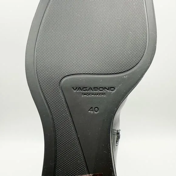 Vagabond Shoemakers Womens Aino Wedge Bootie EU 40 US 10 Black Leather NIB