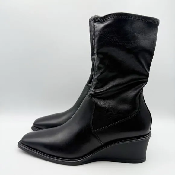 Vagabond Shoemakers Womens Aino Wedge Bootie EU 40 US 10 Black Leather NIB