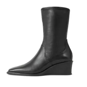 Vagabond Shoemakers Womens Aino Wedge Bootie EU 40 US 10 Black Leather NIB