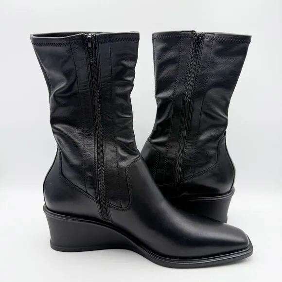 Vagabond Shoemakers Womens Aino Wedge Bootie EU 40 US 10 Black Leather NIB