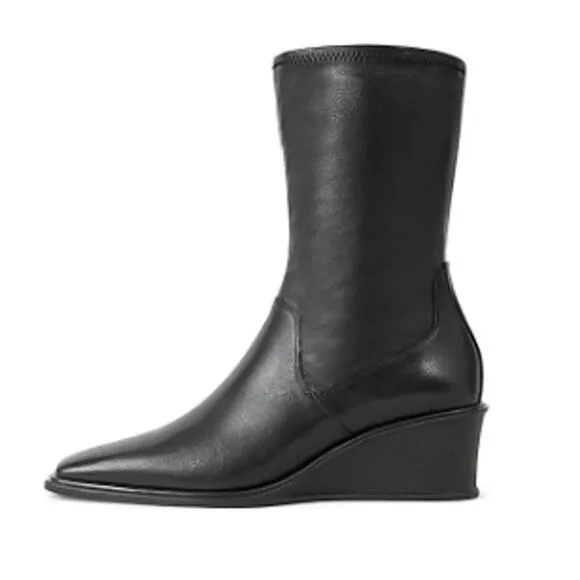 Vagabond Shoemakers Womens Aino Wedge Bootie EU 40 US 10 Black Leather NIB
