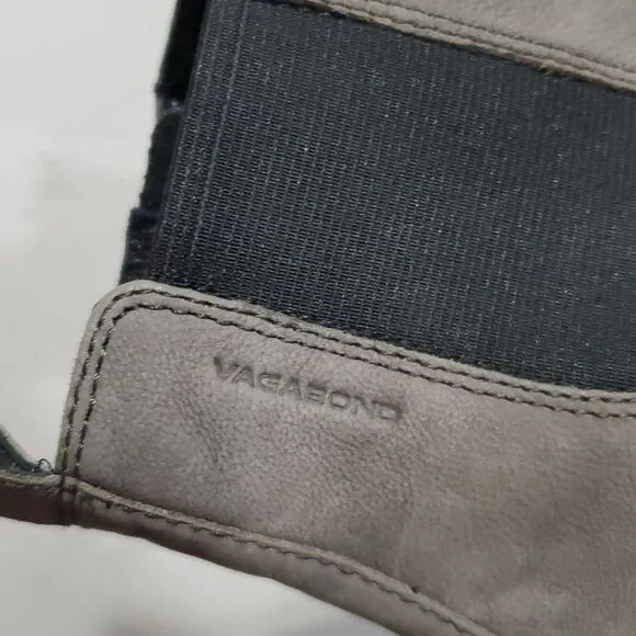 Vagabond Gray Leather Chelsea Ankle Boots Size 36 Or 5.5