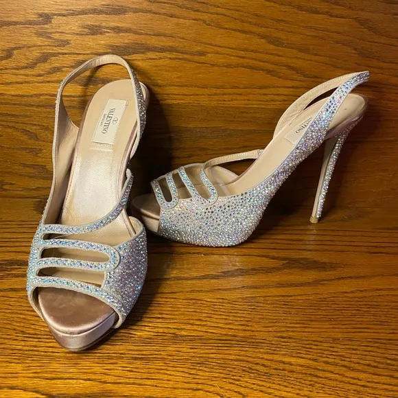 Valentino Embellished Platform Heel