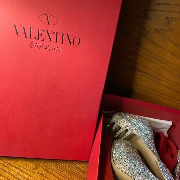 Valentino Embellished Platform Heel