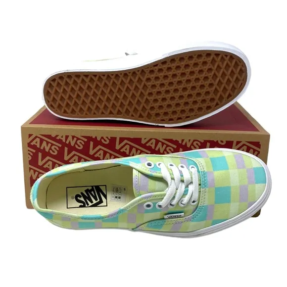 VANS Authentic Platform Shoes Pastel Picnic Canvas Multi Women Size VN0A5KXXPP5