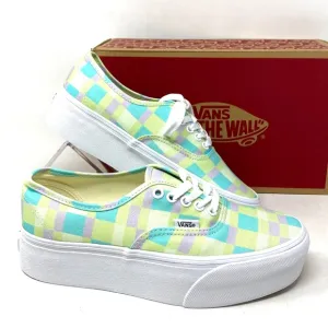 VANS Authentic Platform Shoes Pastel Picnic Canvas Multi Women Size VN0A5KXXPP5