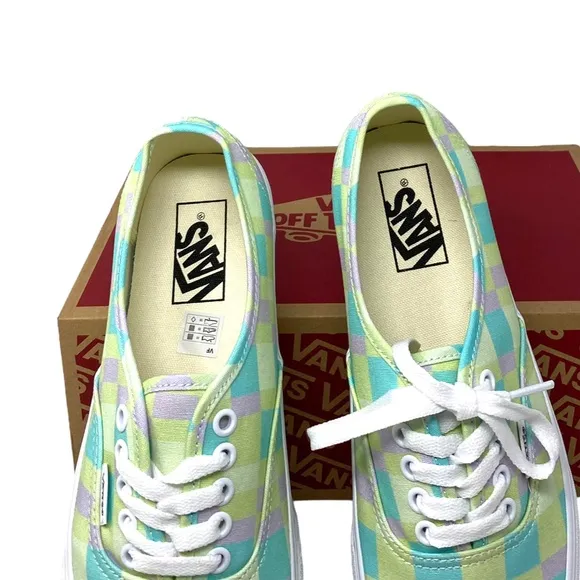 VANS Authentic Platform Shoes Pastel Picnic Canvas Multi Women Size VN0A5KXXPP5