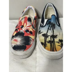 VANS Classic Slip On *AMPUTEE  RIGHT SHOES ONLY US Open Surf Mens sz 7 Women 8.5
