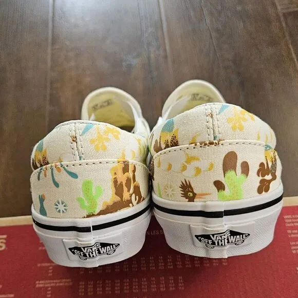 vans classic slip on get outdoors marshmallow men size 10.5