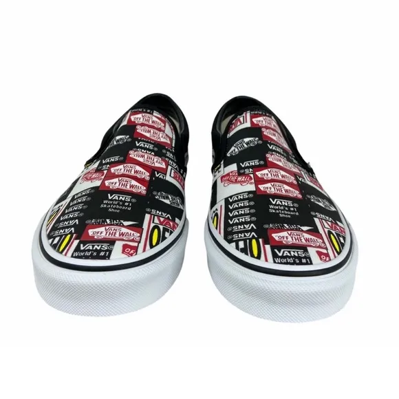 Vans Classic Slip On Label Mix Shoes Black