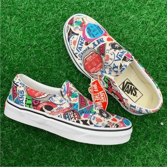 Vans Classic Slip On Mash Up Stickers